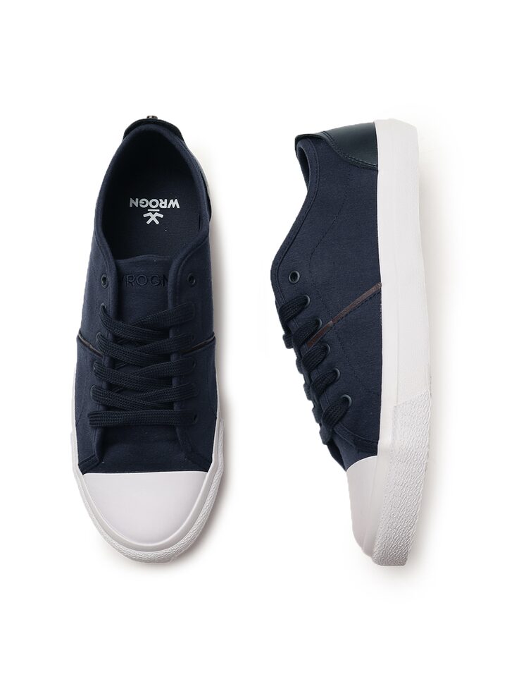 Buy WROGN Men Navy Blue Sneakers 
