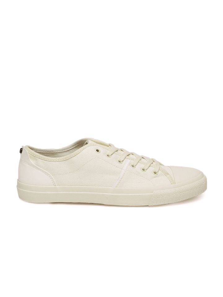 WROGN Men Off White Sneakers