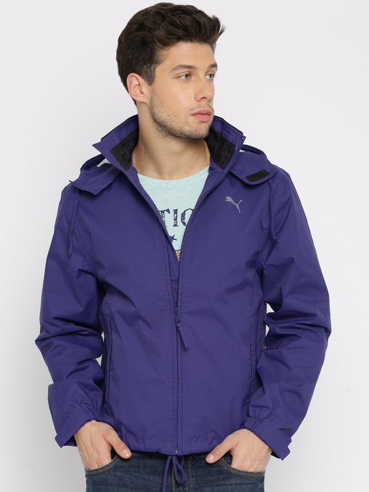 Buy PUMA Purple Hooded Rain Jacket Jackets for Men 601107 Myntra