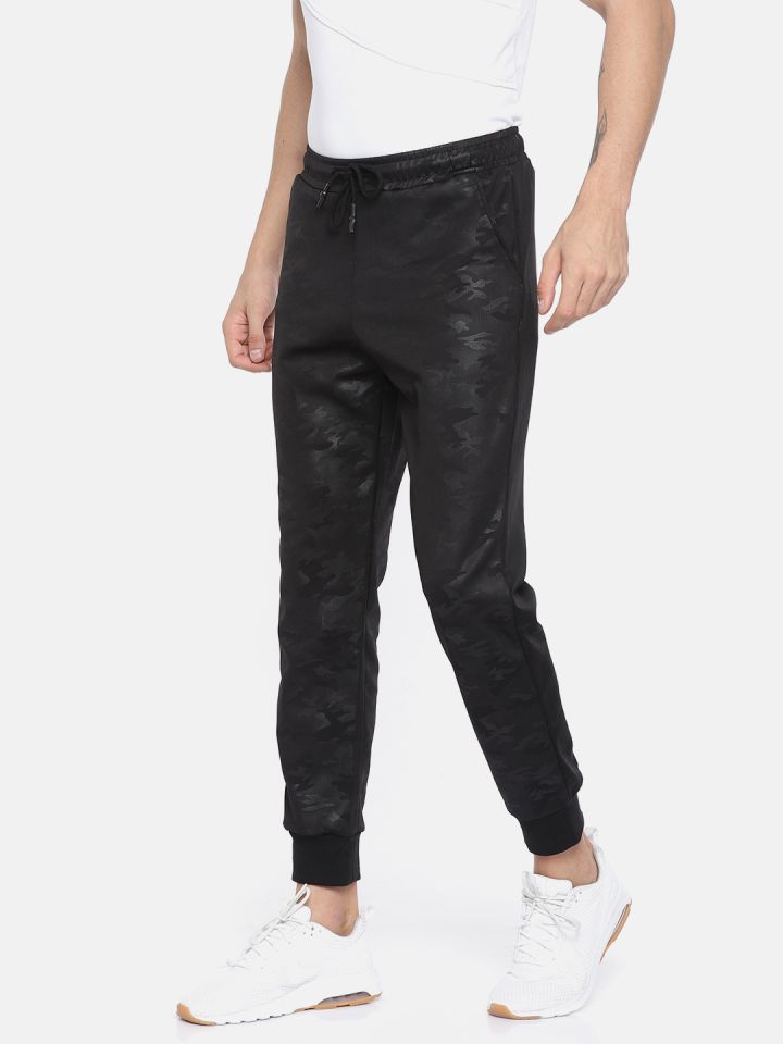 Buy Ether Men Black Printed Joggers