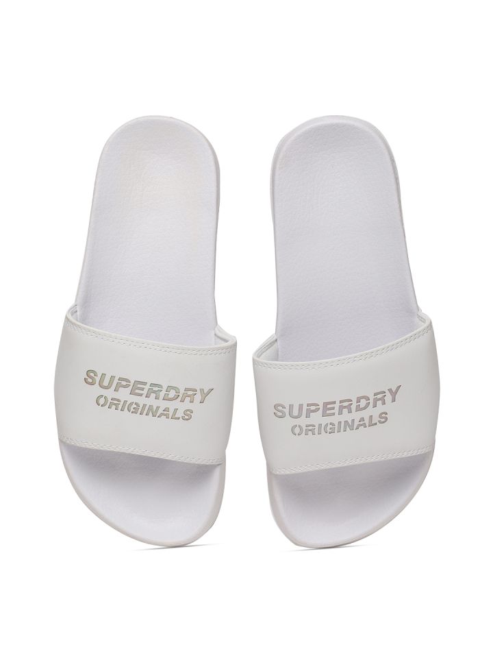 pink superdry sliders