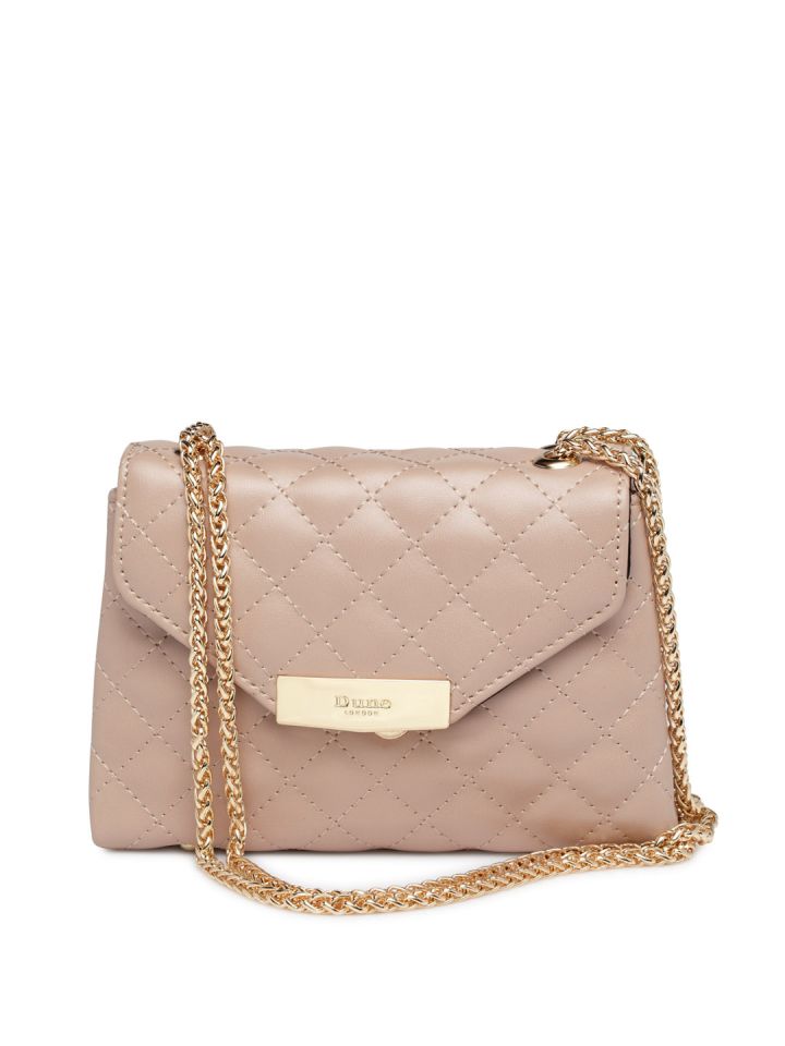 Buy Dune London Beige Solid Sling Bag Handbags for Women