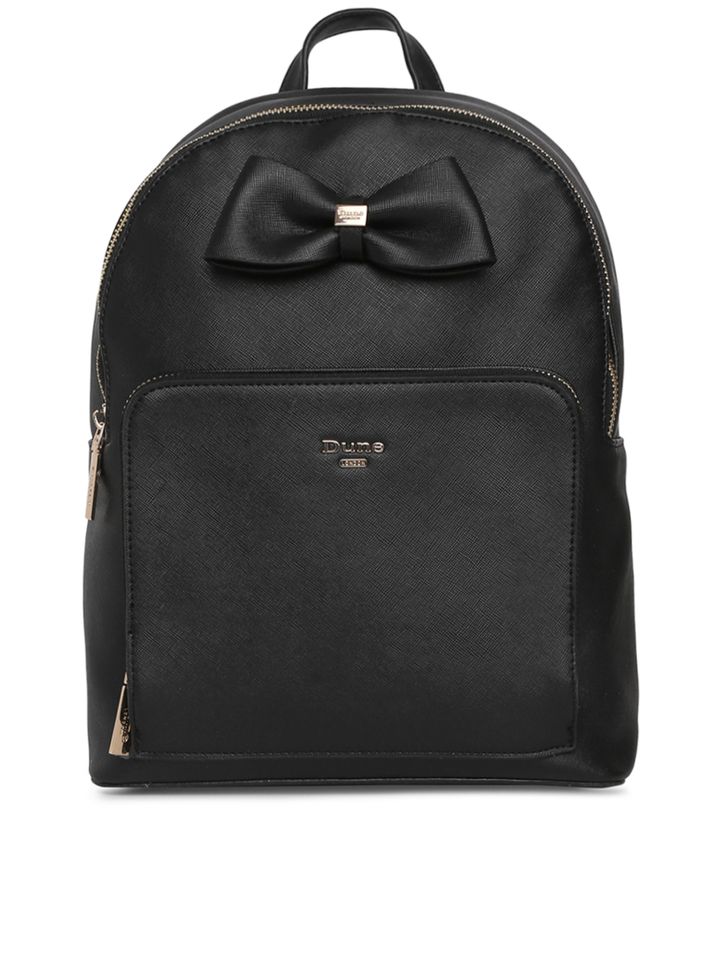 dune london women black solid backpack