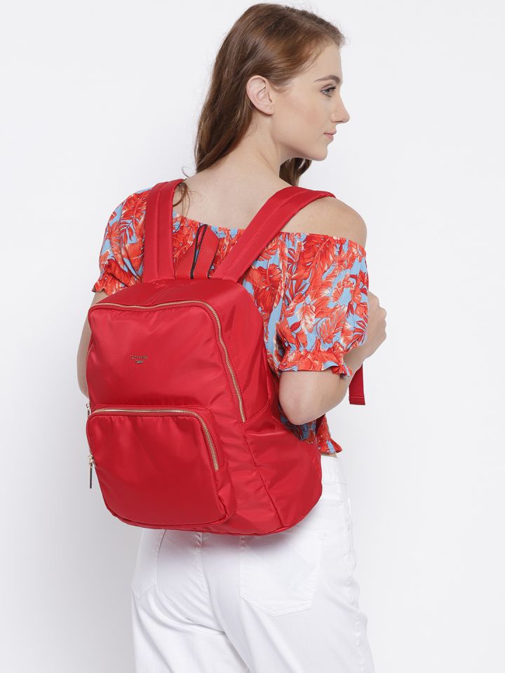 Buy Dune London Women Red Solid Backpack Backpacks for Women
