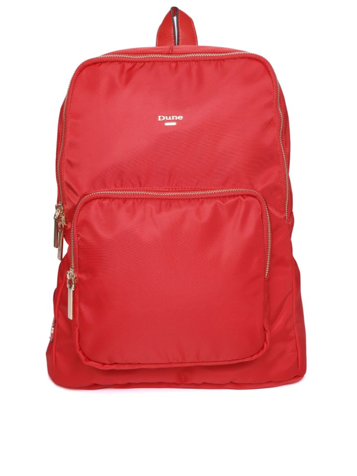Buy Dune London Women Red Solid Backpack Backpacks for Women