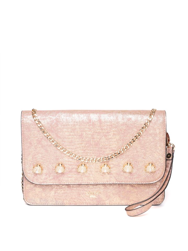 Dune rose gold bag new arrivals