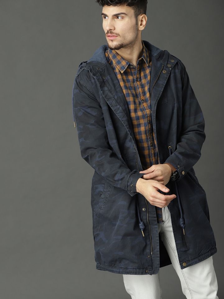 Longline camo jacket best sale mens