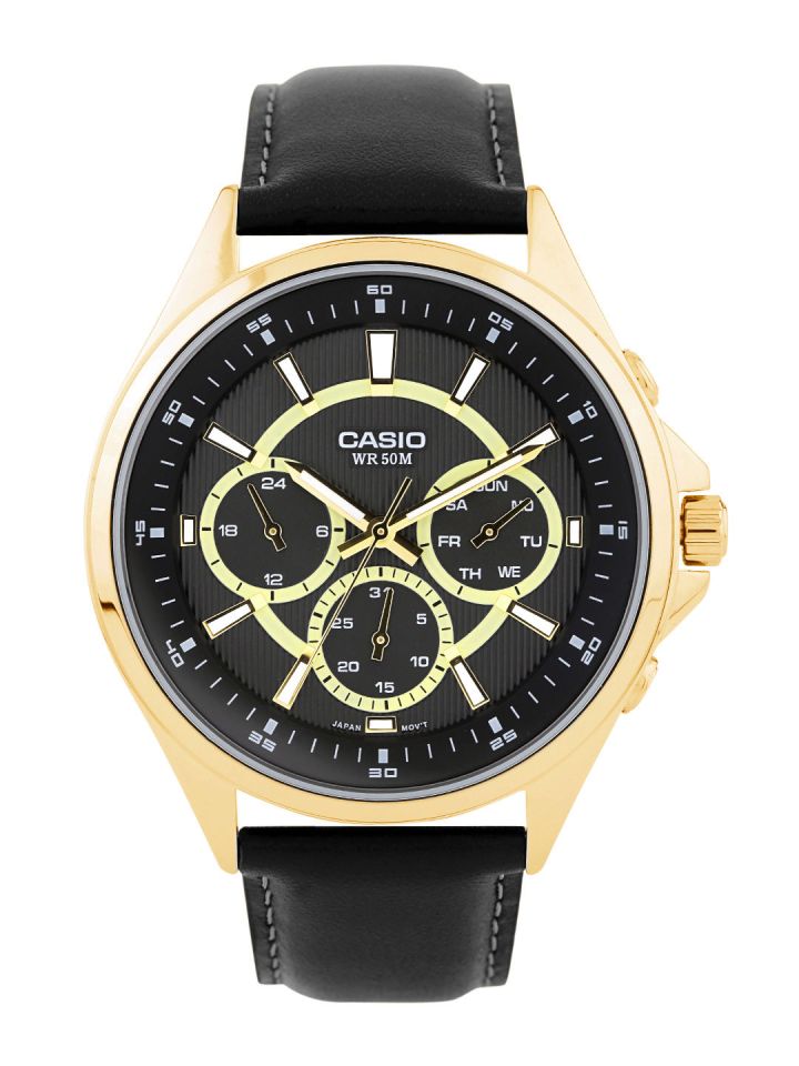 Casio enticer leather best sale strap