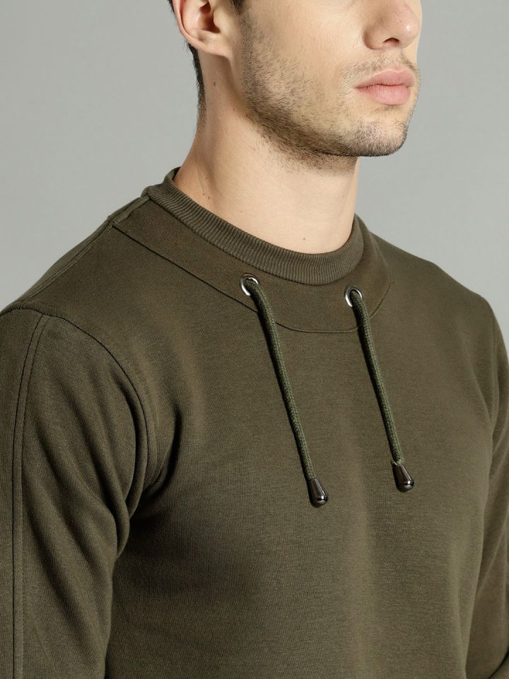 Roadster olive green sweatshirt sales