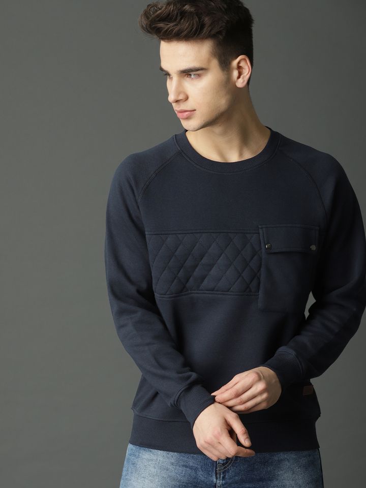 Roadster navy blue sweatshirt Outlet