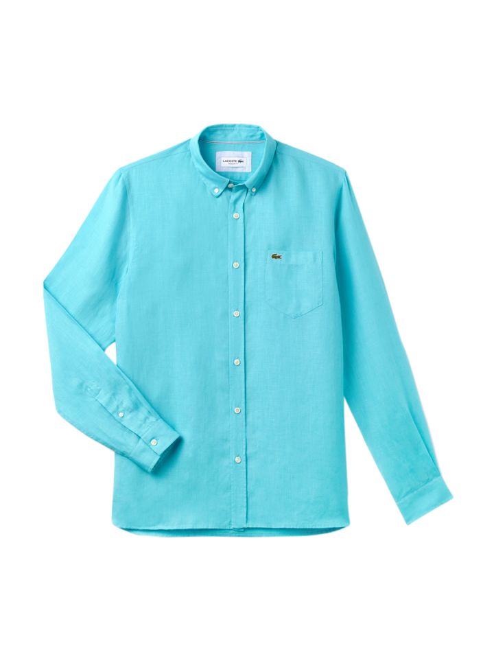 Lacoste mens linen shirts hotsell