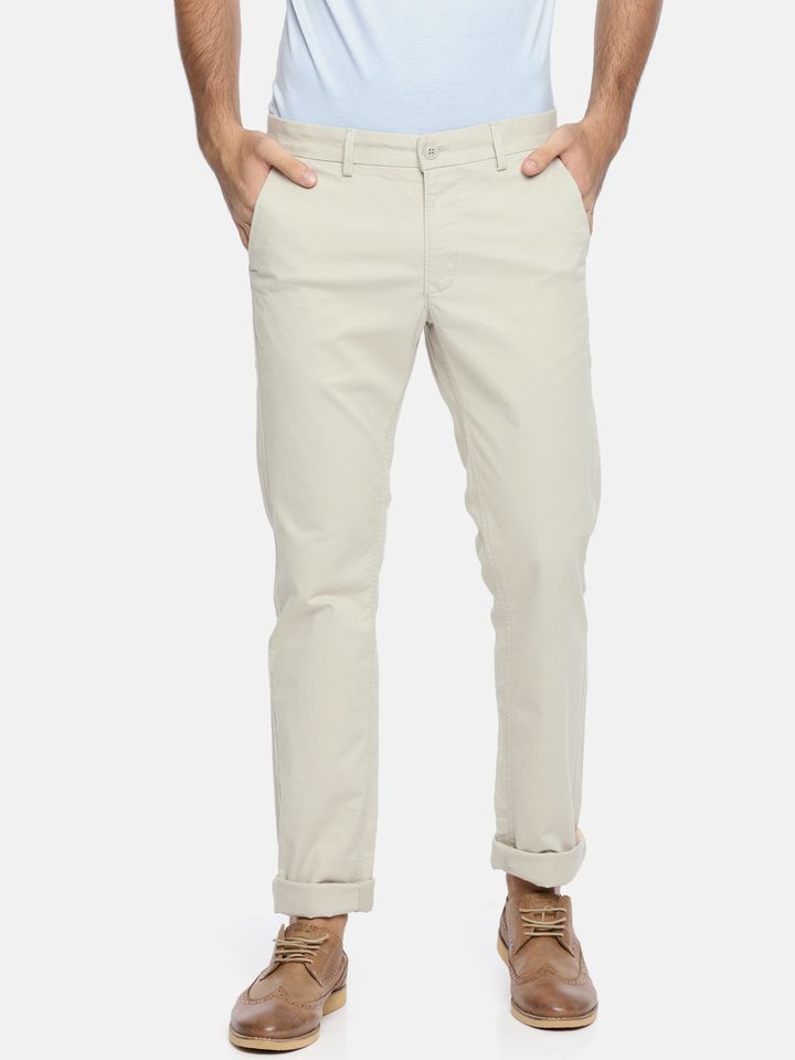 mens slim fit cream chinos