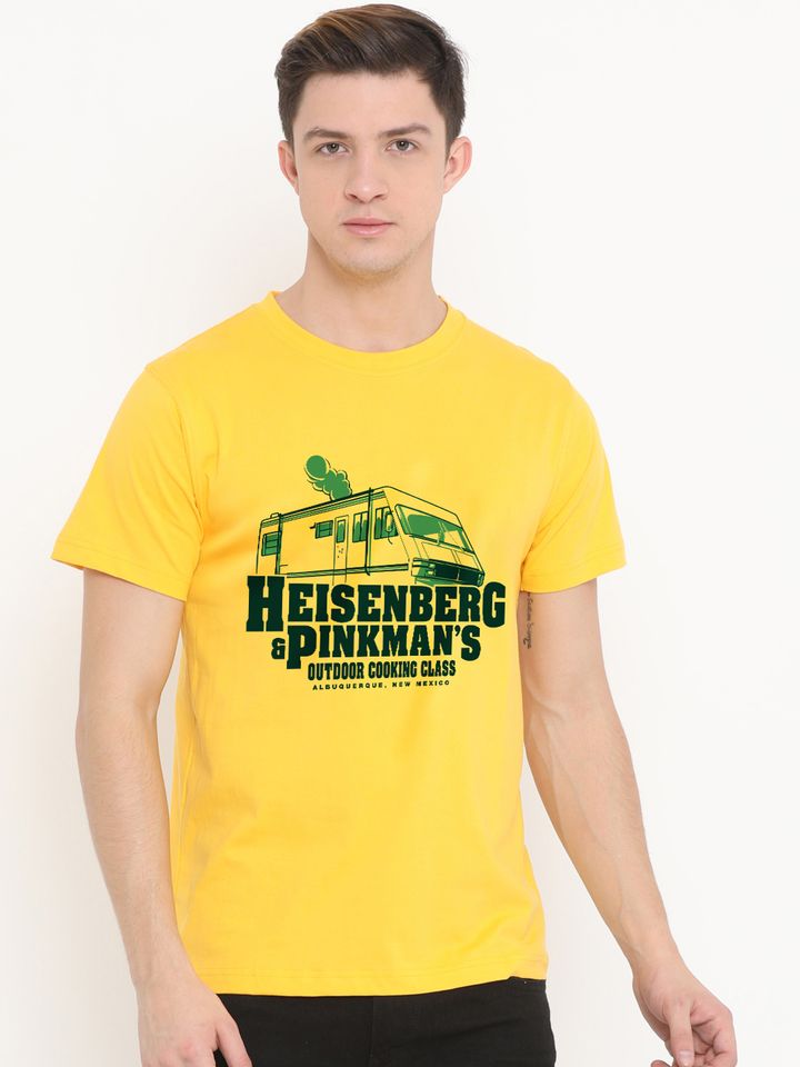 Buy Fully Filmy Men Yellow Printed Round Neck T Shirt Tshirts For Men 6517945 Myntra Check out our movie t shirts selection for the very best in unique or custom, handmade pieces from our clothing shops. myntra