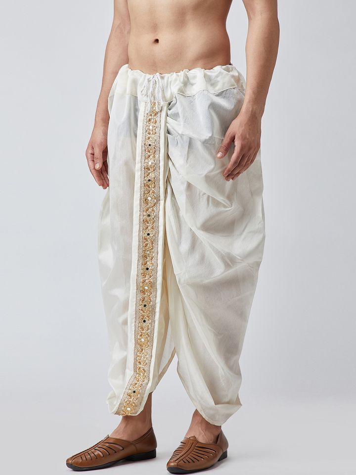 Off white dhoti pants