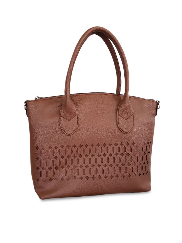 Buy Toteteca Brown Solid Shoulder Bag Handbags for Women 6519074