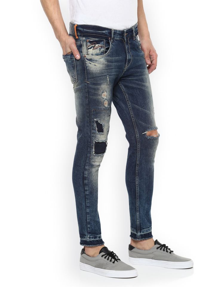 Buy SPYKAR Men Blue Slim Fit Low Rise 