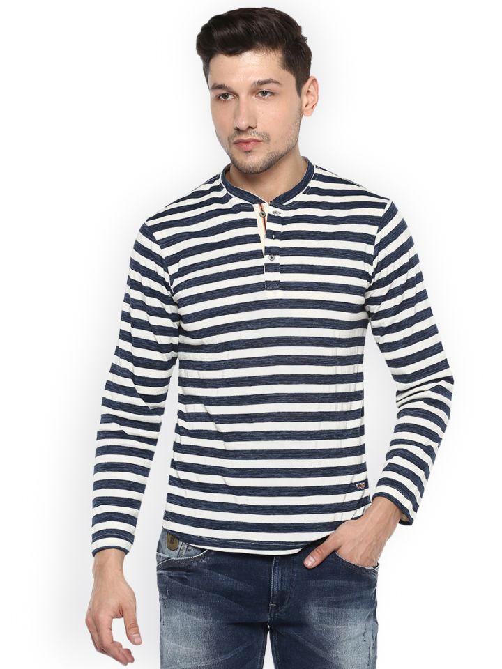 Spykar henley t shirt discount