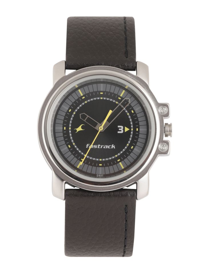 Buy Fastrack Men Black Analogue Watch NK3039SL02 OR Watches for