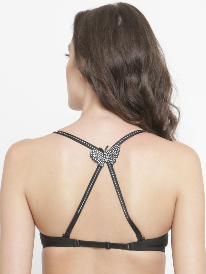 Buy PrettyCat Black Lace Underwired Heavily Padded Push Up Bra