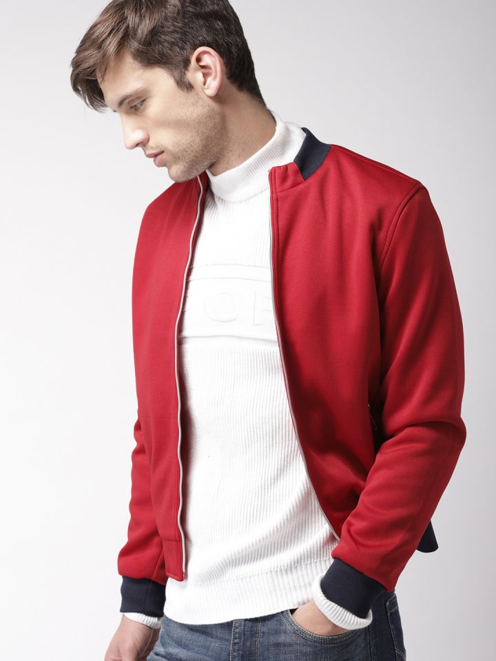 Harvard Men Red Solid Bomber