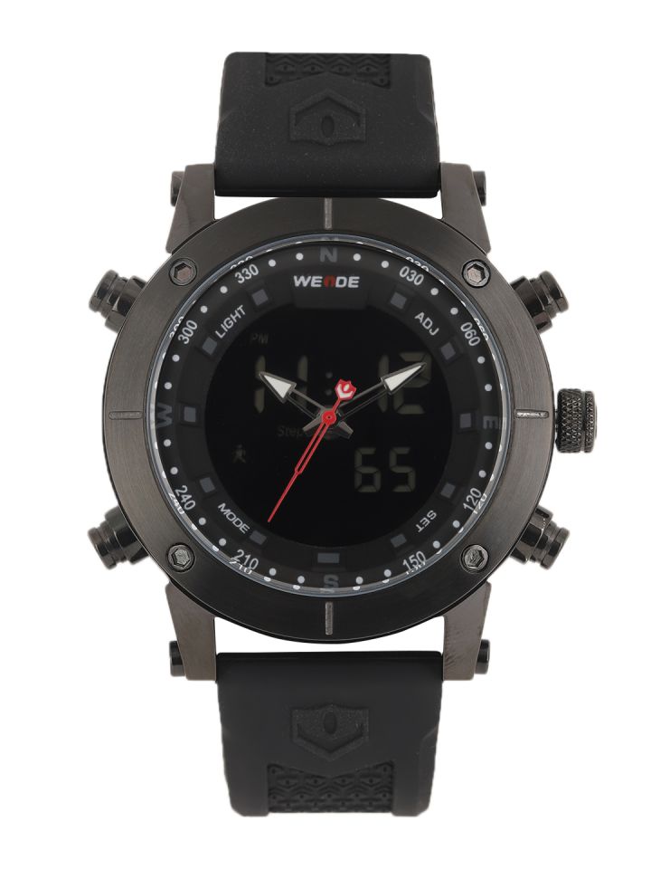 WEIDE Men Black Analogue and Digital Watch WH6309B