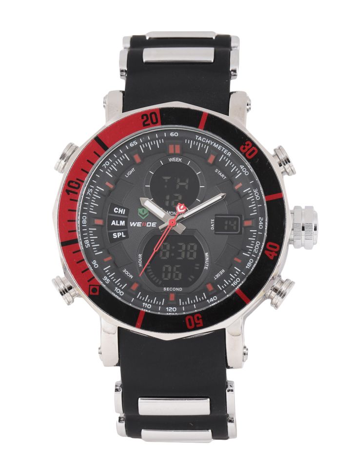 Buy WEIDE Men Black Red Analogue And Digital Watch WH5203 9C