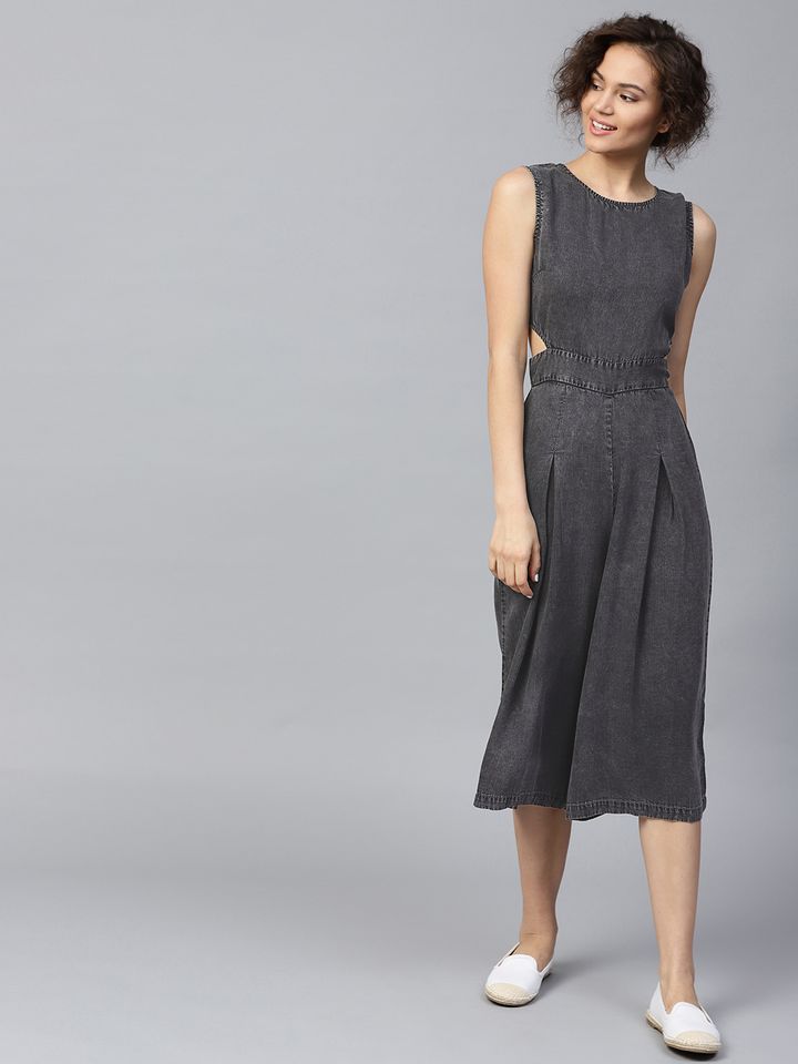 chambray culotte jumpsuit