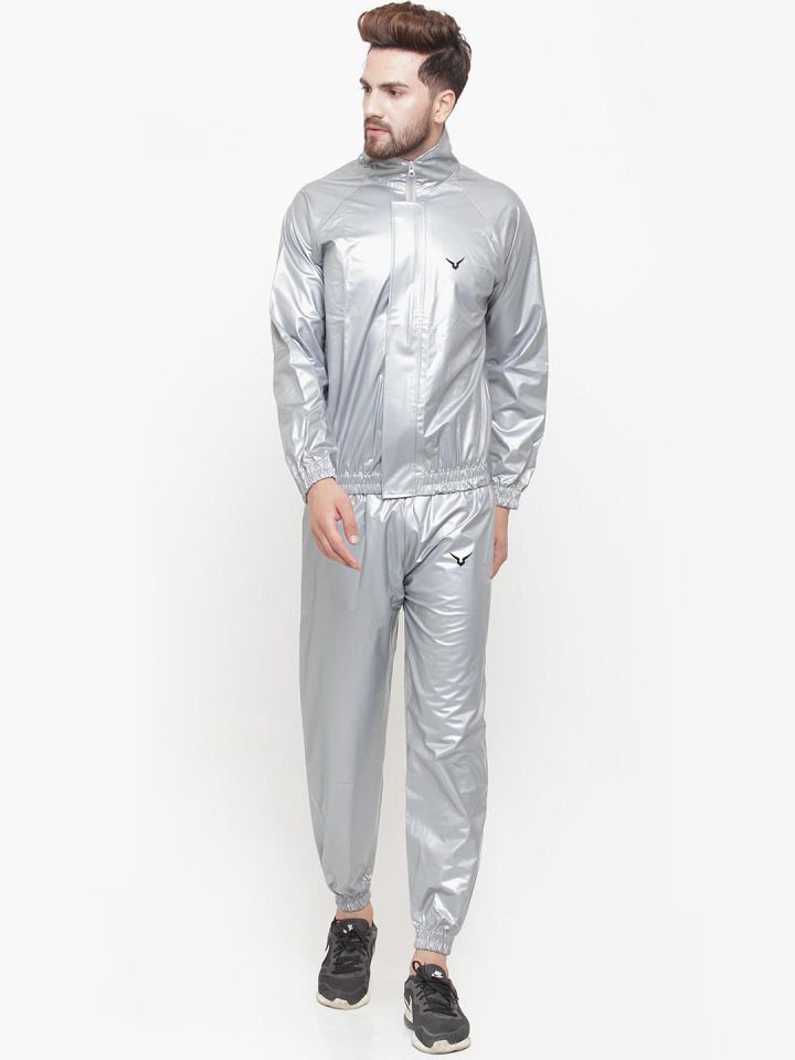 Mens shop silver tracksuit