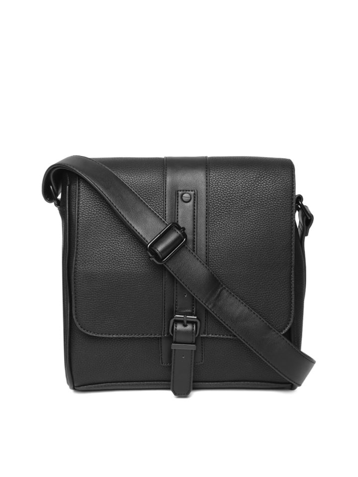 Buy ALDO Men Black Solid Messenger Bag Messenger Bag for Men