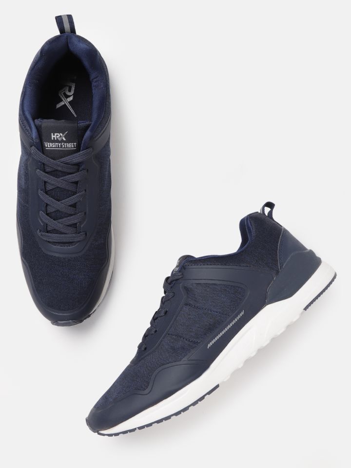 hrx navy blue running shoes