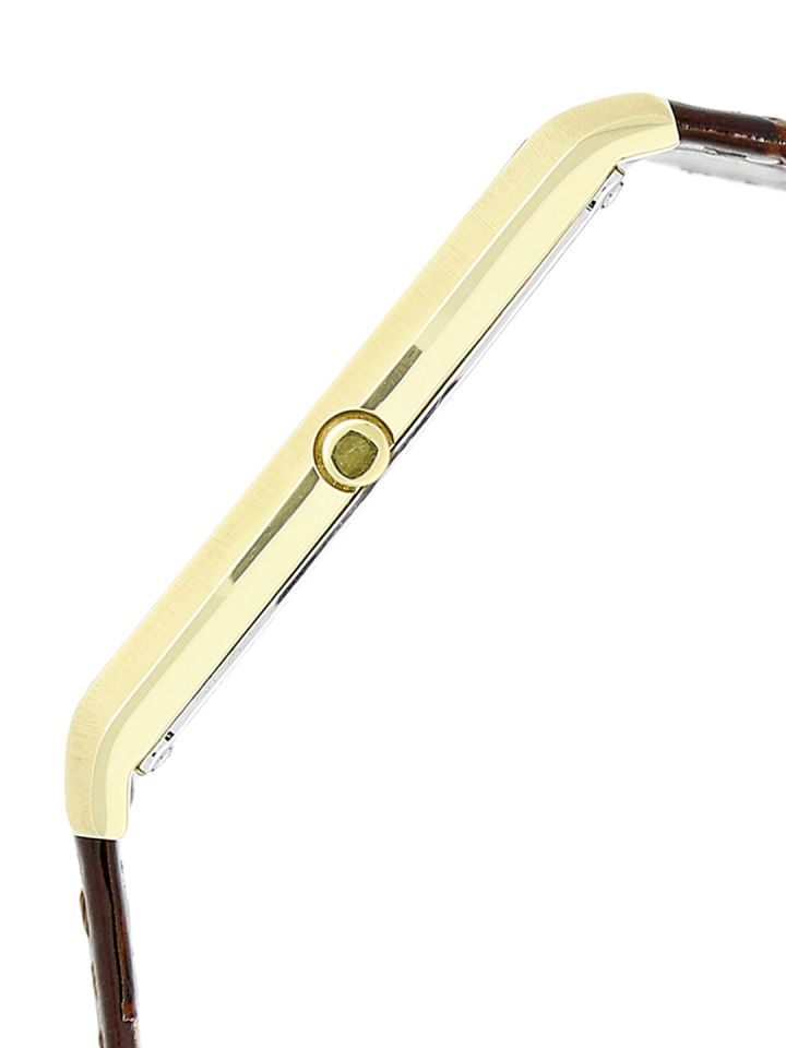 Titan Men Cream Coloured Analogue Watch NK1684YL01