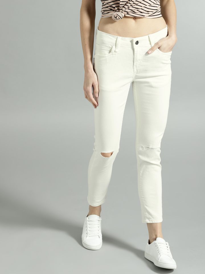 Roadster white jeans discount