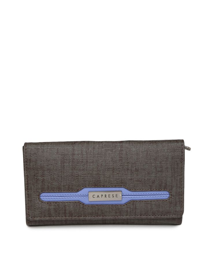 Buy Caprese Women Grey Blue Wallet Wallets for Women 654663