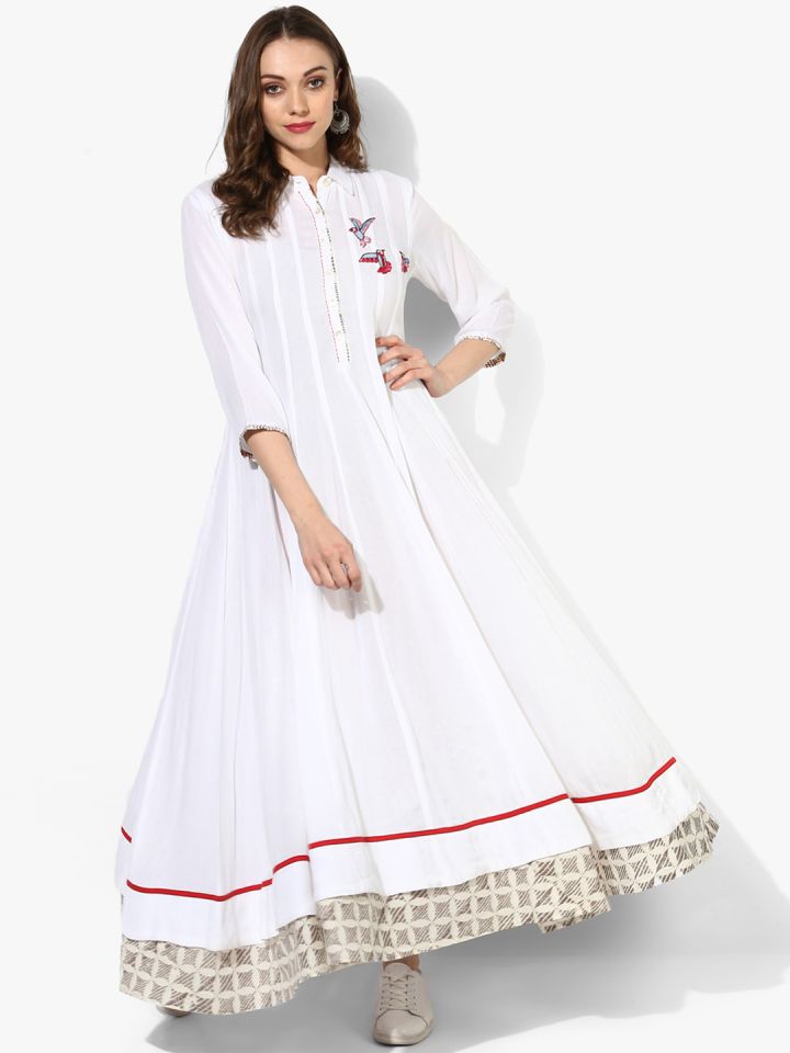 sangria white anarkali