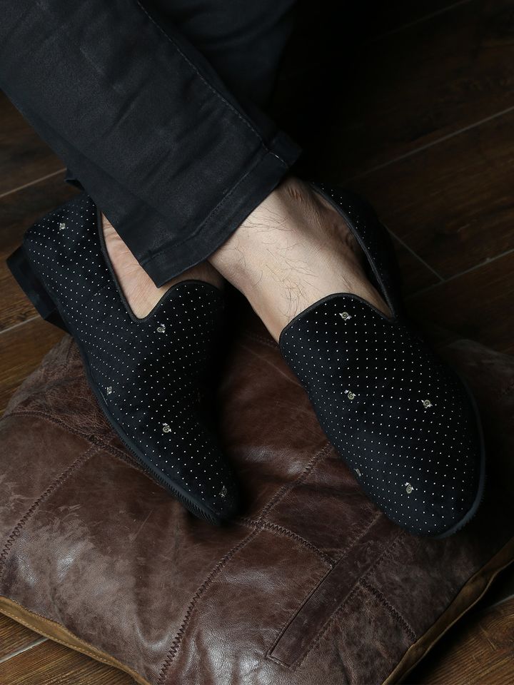 printed loafer shoes