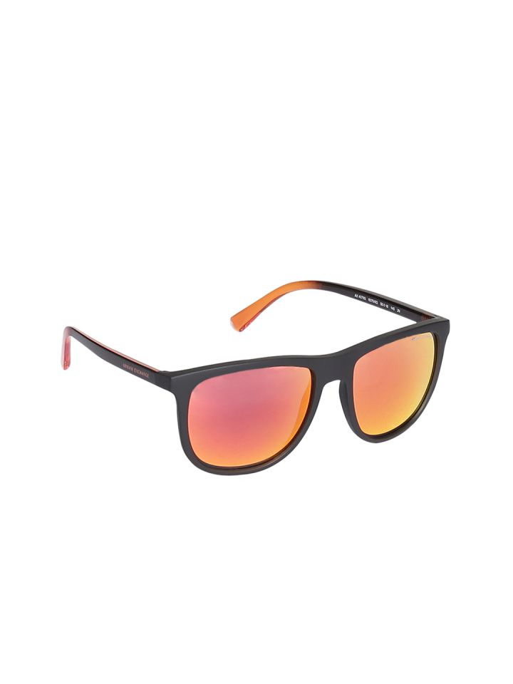 Armani Exchange Men Oval Mirrored Sunglasses 0AX4078S80786Q56