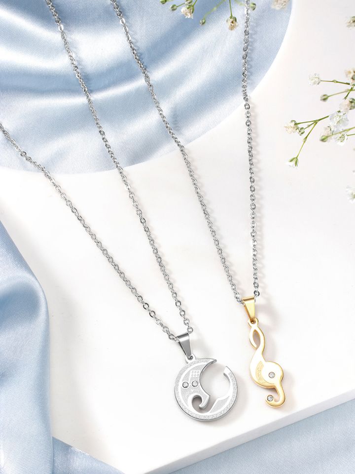 Peora silver chain top