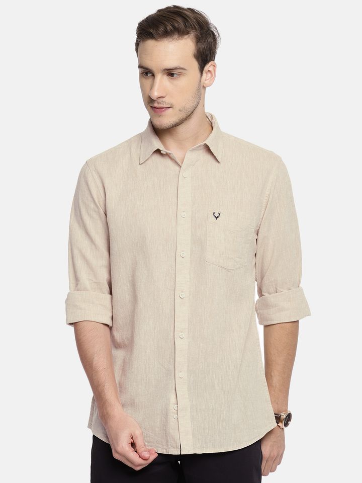 Allen solly linen shirts online clearance