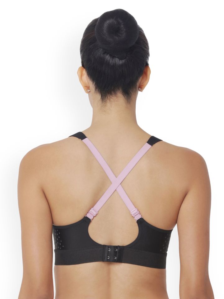 Buy Triumph Padded High Impact Sports Bra- Purple at Rs.1799 online
