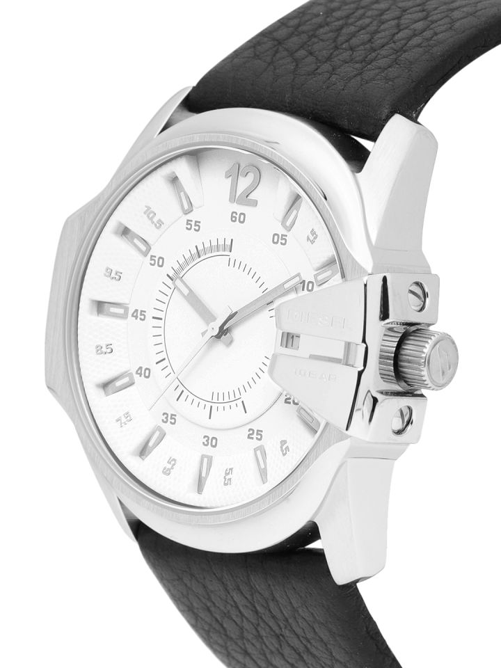 white diesel watch