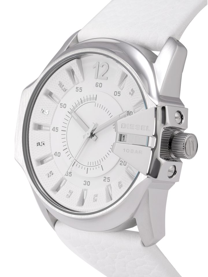 White leather hotsell watch mens