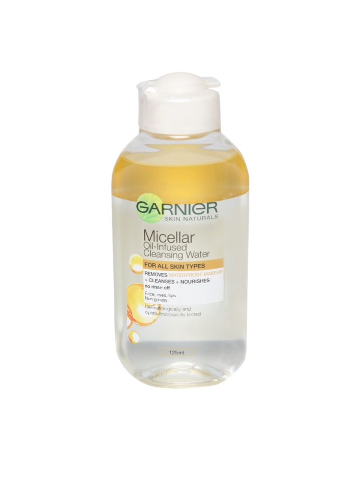 Buy Garnier Skin Naturals Oil Infused Micellar Cleansing Water 125 Ml Makeup Remover For Women 6610913 Myntra