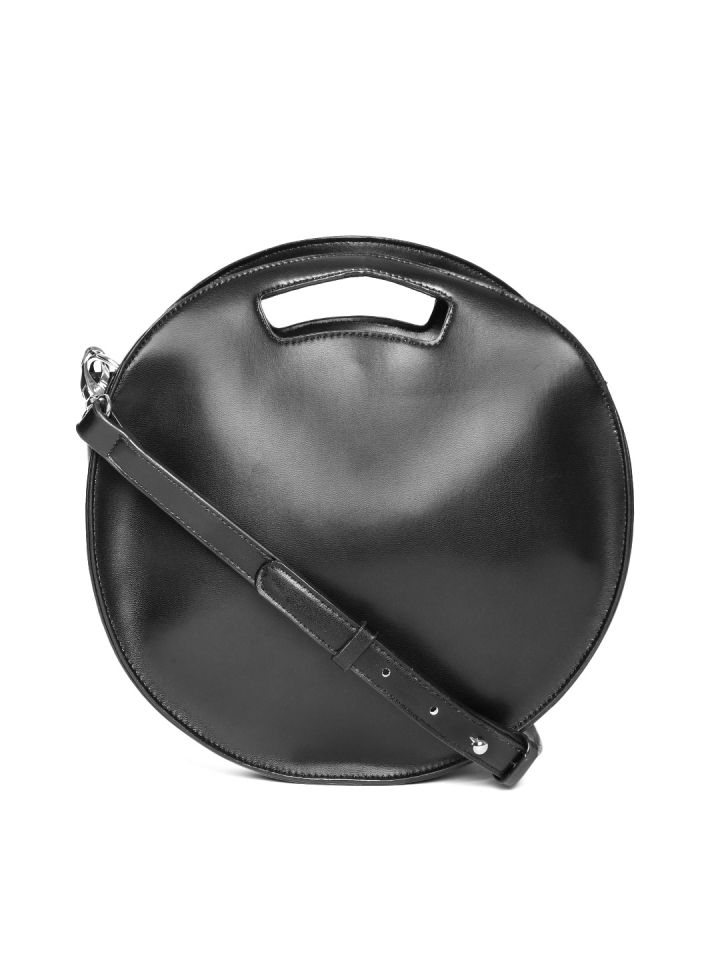 Buy FOREVER 21 Black Solid Handheld Bag Handbags for Women