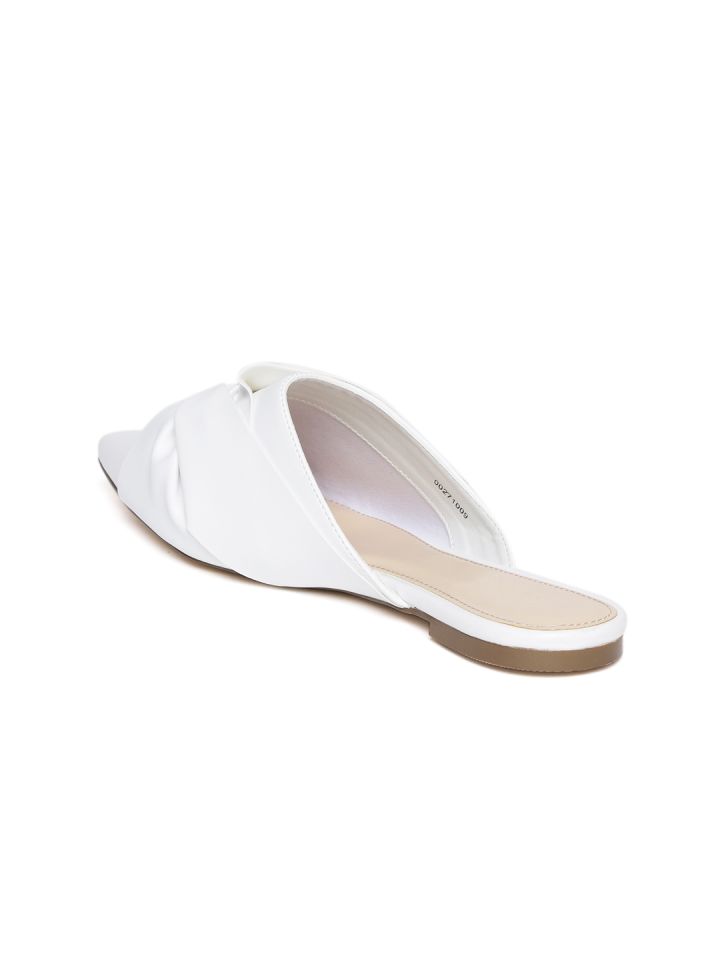 Forever 21 white mules top