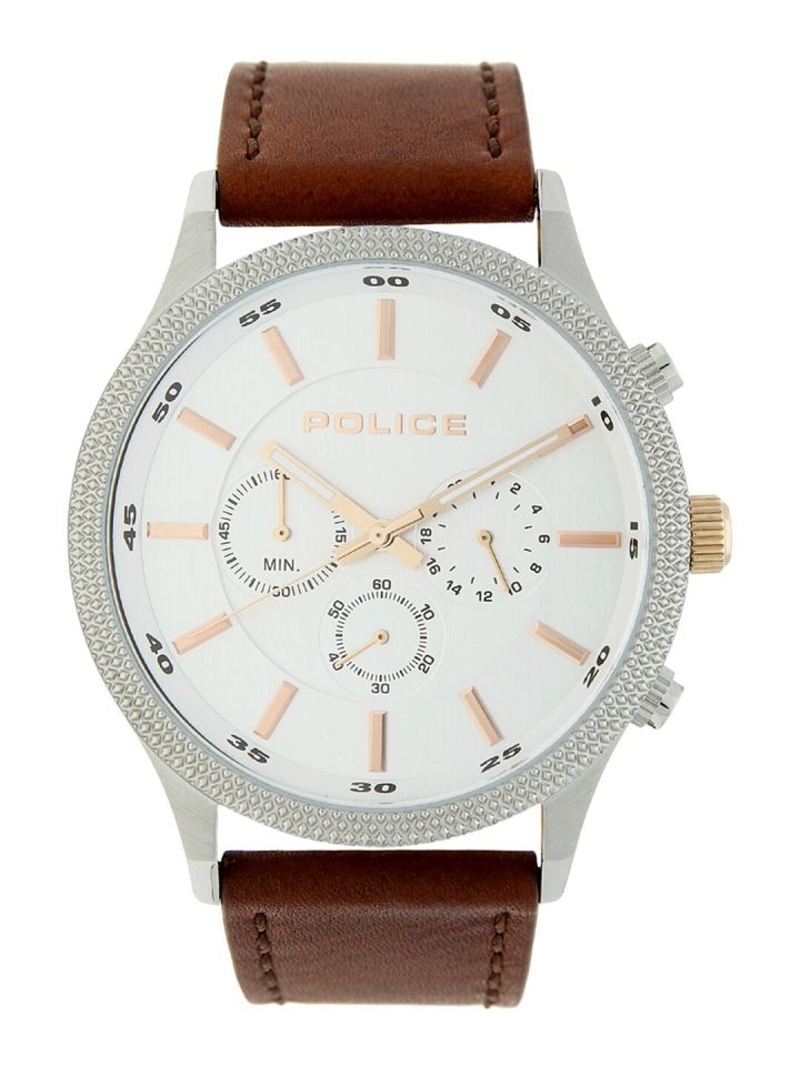 Buy Police Men White Brown Analogue Watch PL15002JS04 Watches
