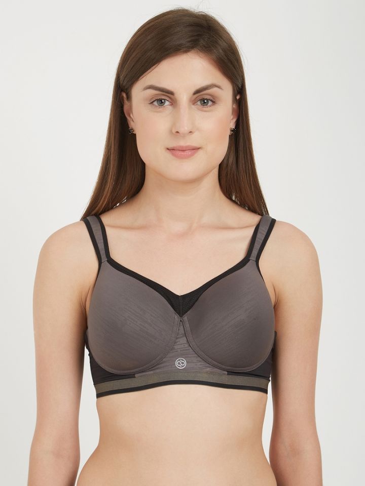Max Fashion Padded Seamless Support Bra With Scoop Neck