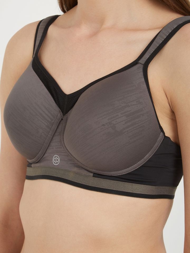 SOIE Front Closure Full Coverage Non Padded Non Wired Posture Correction  Bra-Nude