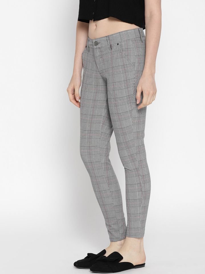 Buy Allen Solly Grey Skinny Fit Trousers for Women Online  Tata CLiQ