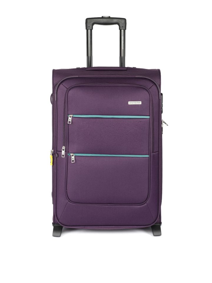 Buy Aristocrat Unisex Purple Vito 2w Strolly 77 Large Trolley Bag Trolley Bag For Unisex 6631096 Myntra