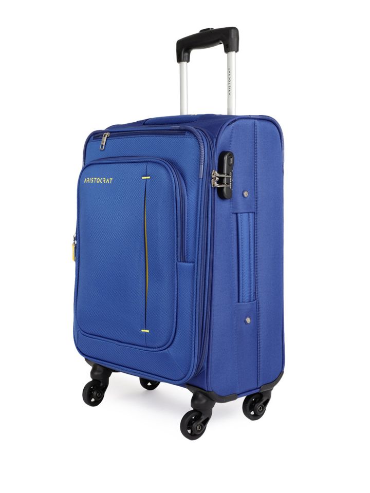 Aristocraft Unisex Blue ELANTRA 4W EXP Strolly H 79 Large Trolley Bag